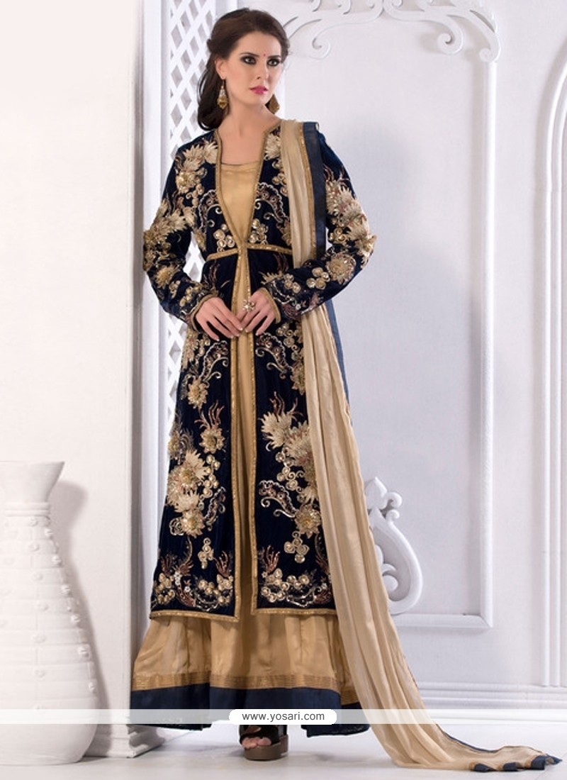 Exquisite Shimmer Georgette Designer Salwar Suit