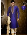 Gorgeous Blue Art Silk Party Wear Sherwani
