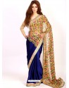 Sterling Blue Casual Saree