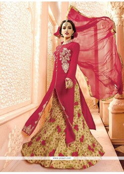 Bewitching Georgette Embroidered Work A Line Lehenga Choli