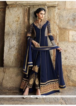 Entrancing Blue Designer Salwar Suit