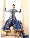 Lordly Blue Georgette Designer Palazzo Salwar Suit