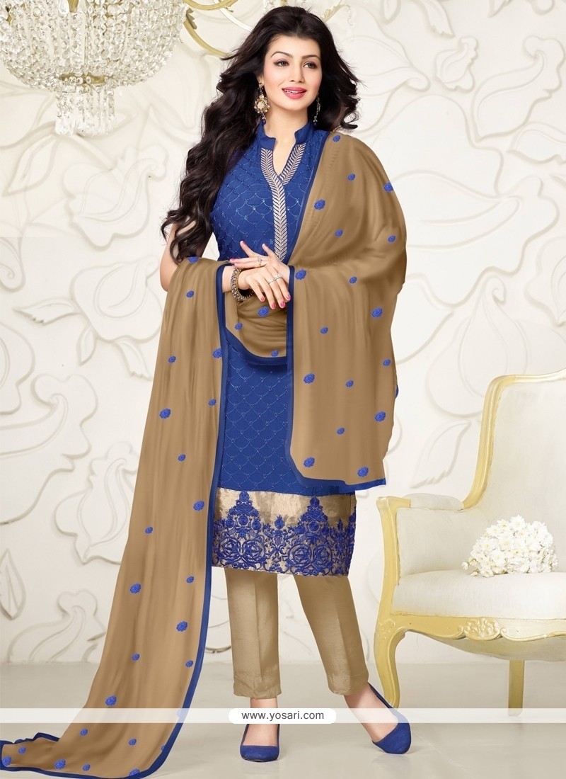 Ayesha Takia Georgette Designer Straight Salwar Kameez