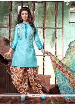 Ethnic Cotton Designer Patiala Suit