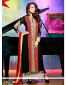 Malaika Arora Khan Resham Work Designer Straight Salwar Kameez