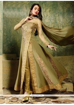 Malaika Arora Khan Georgette Embroidered Work Designer Salwar Suit