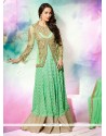 Malaika Arora Khan Green Georgette Designer Salwar Suit