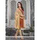 Floral Bhagalpuri Silk Print Work Churidar Designer Suit