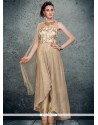 Enthralling Resham Work Shimmer Georgette Pant Style Suit