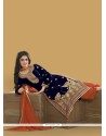 Honourable Embroidered Work Velvet Designer Pakistani Suit