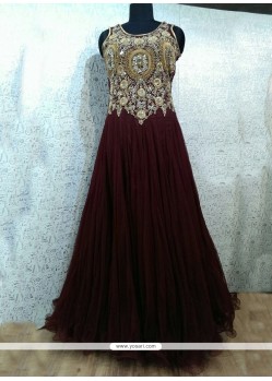 Swanky Embroidered Work Designer Gown