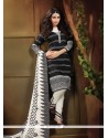 Honourable Lace Work Black Banglori Silk Churidar Designer Suit