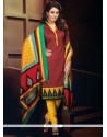 Strange Multi Colour Banglori Silk Churidar Designer Suit