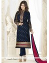 Ayesha Takia Blue Designer Straight Salwar Suit