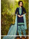 Honourable Lace Work Cotton Designer Patiala Suit