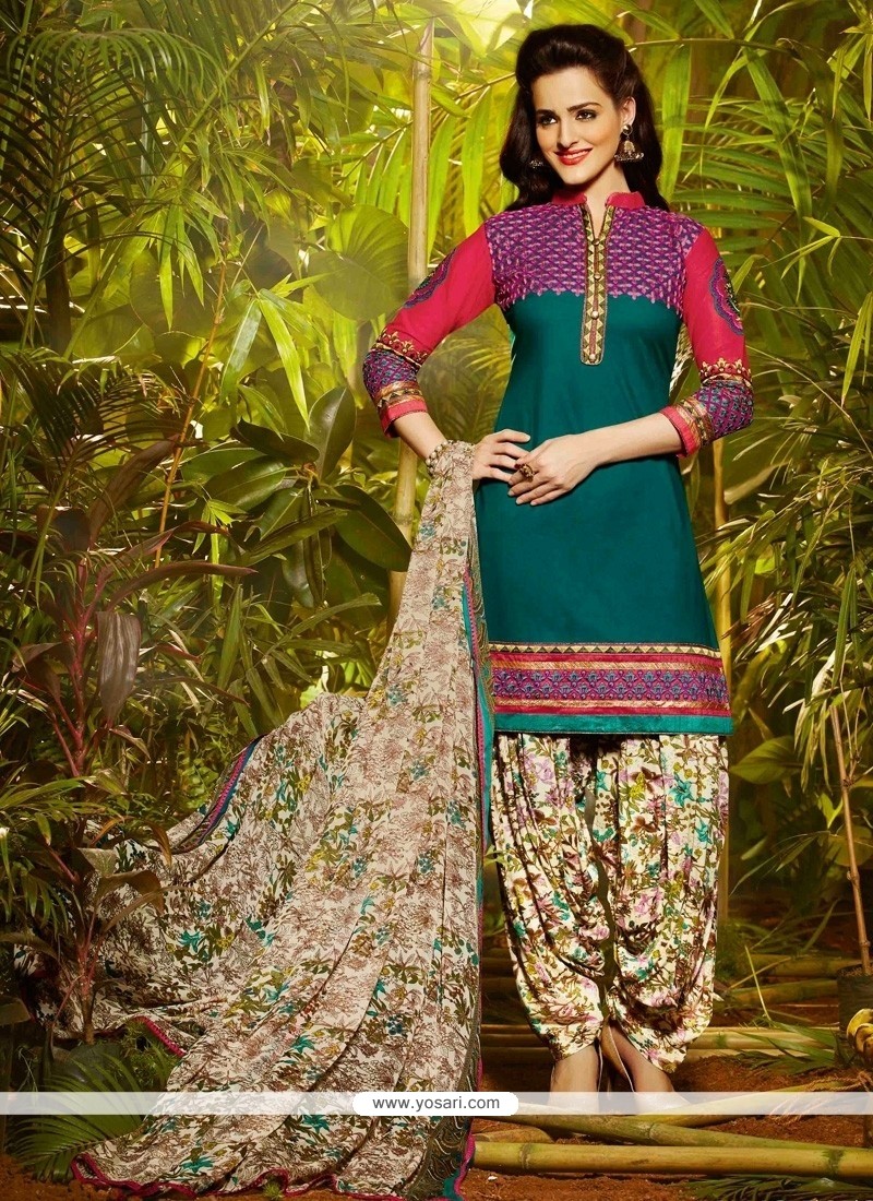Fascinating Cotton Designer Patila Salwar Suit