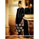 Paramount Bhagalpuri Silk Black Designer Suit