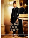 Paramount Bhagalpuri Silk Black Designer Suit