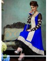 Breathtaking Blue Georgette Churidar Salwar Suit