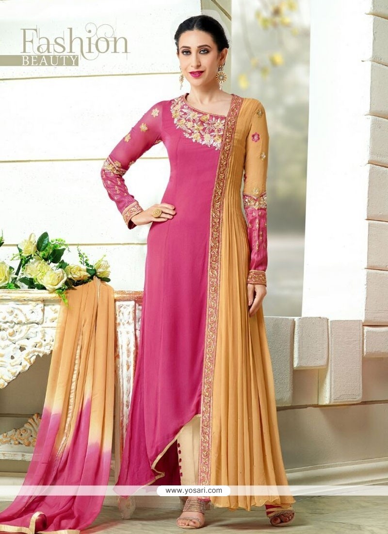 Karishma Kapoor Hot Pink Designer Salwar Suit