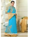 Karishma Kapoor Turquoise Designer Palazzo Salwar Suit