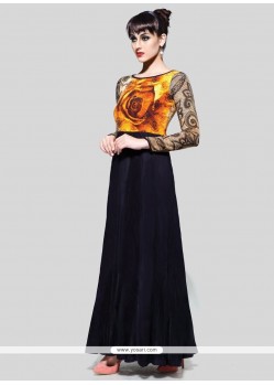 Immaculate Black Anarkali Suit