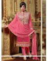 Girlish Chanderi Resham Work Designer Straight Salwar Suit