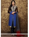 Sorcerous Embroidered Work Blue Designer Pakistani Suit