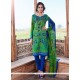 Haute Pashmina Green Churidar Designer Suit