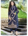 Sonorous Embroidered Work Blue Pant Style Suit