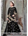 Lovable Banglori Silk Black Resham Work Designer Palazzo Suit