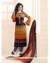 Ayesha Takia Multi Colour Cotton Print Work Designer Straight Salwar Suit