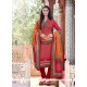 Versatile Pashmina Multi Colour Print Work Churidar Designer Suit