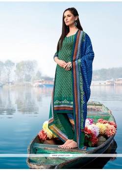 Phenomenal Print Work Multi Colour Pashmina Churidar Designer Suit