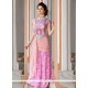 Voguish Pink Resham Work Designer Gown