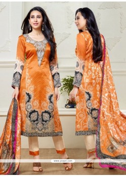 Karishma Kapoor Multi Colour Satin Designer Suit