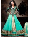 Shraddha Kapoor Turquoise Anarkali Suit
