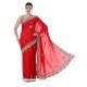 Competent Red Jacquard Designer Saree