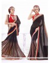 Radiant Georgette Lace Work Casual Saree