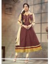 Flamboyant Cotton Anarkali Salwar Suit
