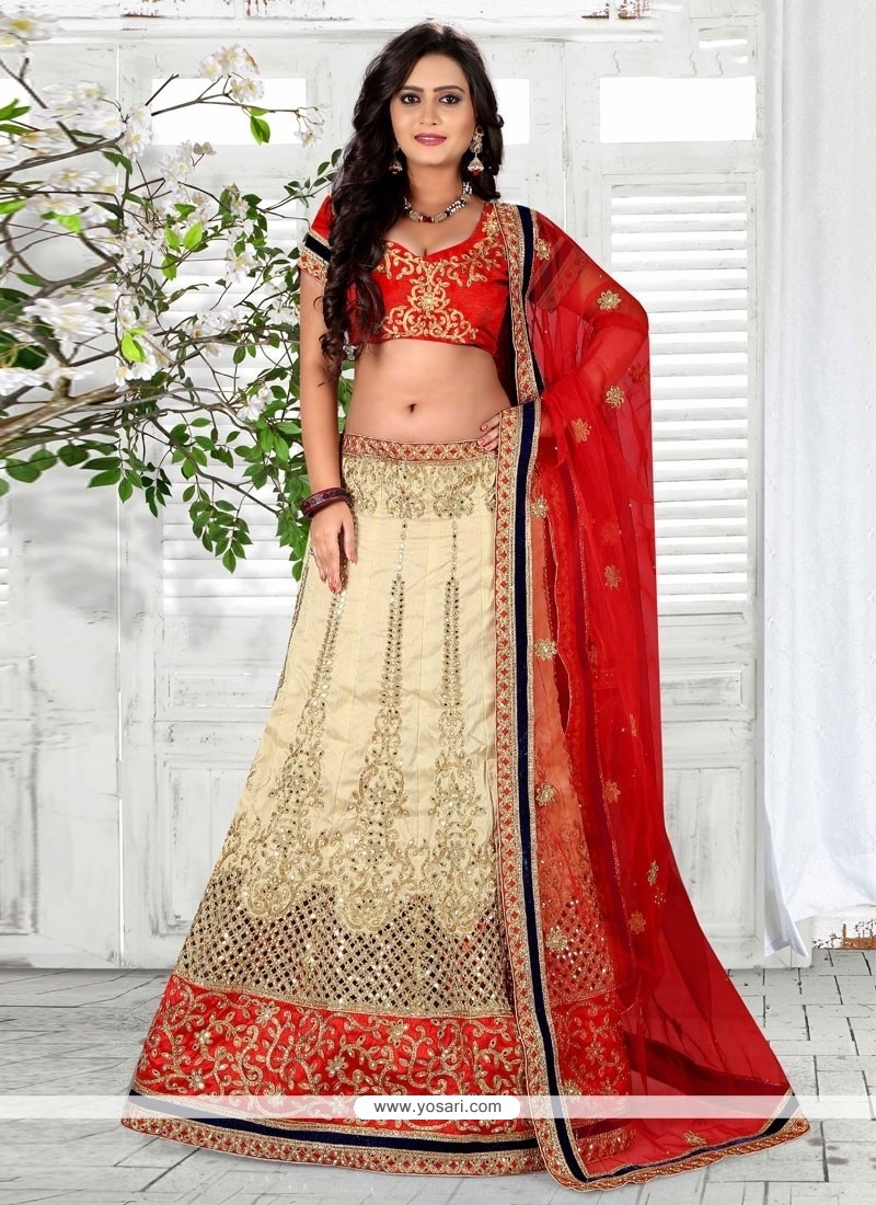 Designer Bridal Lehenga Online Orange Bhagalpuri Chaniya Choli-Andaaz  Fashion