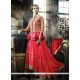 Astounding Resham Work Net Pink Designer Gown