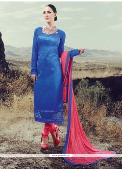 Lovely Silk Designer Straight Salwar Suit
