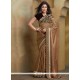 Beautiful Gold Resham Work Net Designer Saree