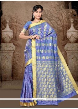 Ideal Art Silk Lace Work Casual Saree
