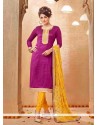 Praiseworthy Banarasi Silk Churidar Salwar Suit