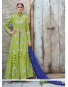 Catchy Net Embroidered Work Anarkali Salwar Suit