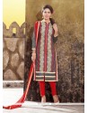 Honourable Lace Work Chanderi Churidar Designer Suit