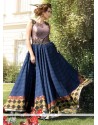Impressive Bhagalpuri Silk Anarkali Salwar Suit