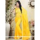 Impeccable Weight Less Embroidered Work Designer Saree